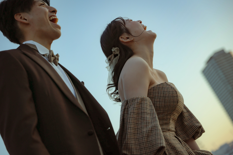 夕方のハーバーランドロケーション