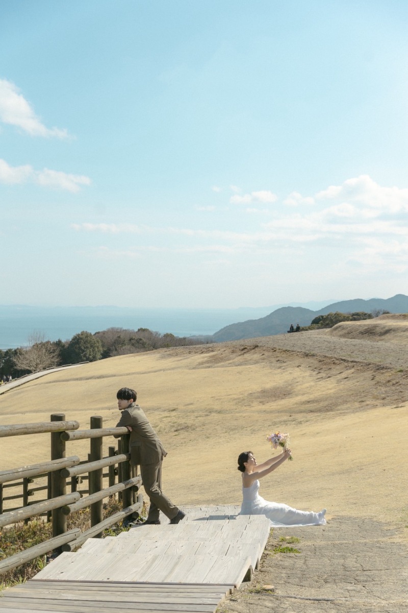 花さじき洋装ロケーション撮影