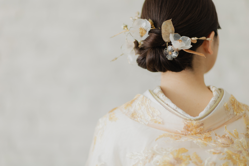 Hair makeと和装ブーケ