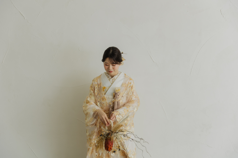 Hair makeと和装ブーケ