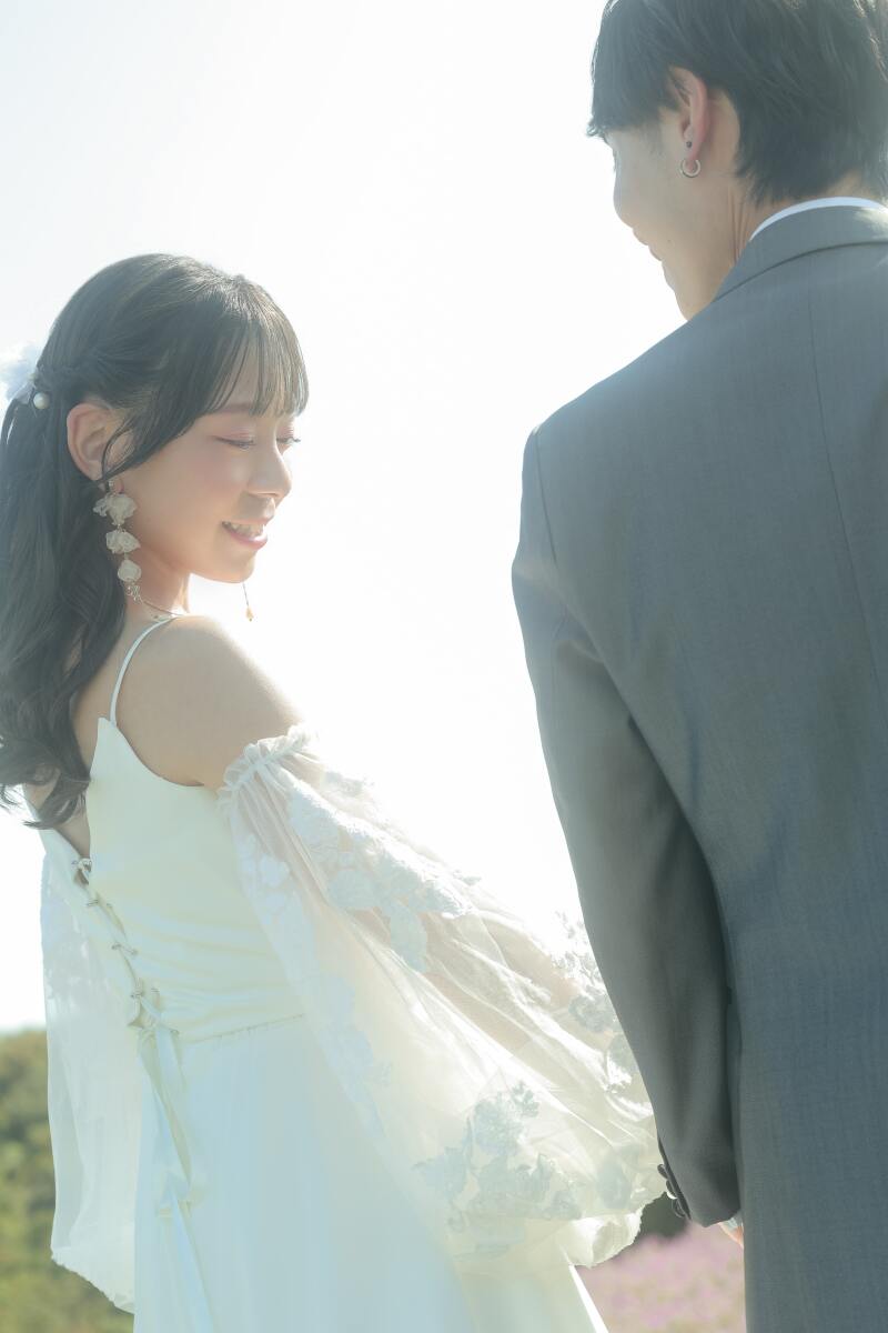 「淡路島花さじきでのロケーションフォト〜馬と花と青空に包まれて〜」