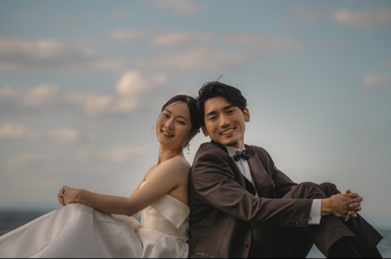 多賀の浜での撮影