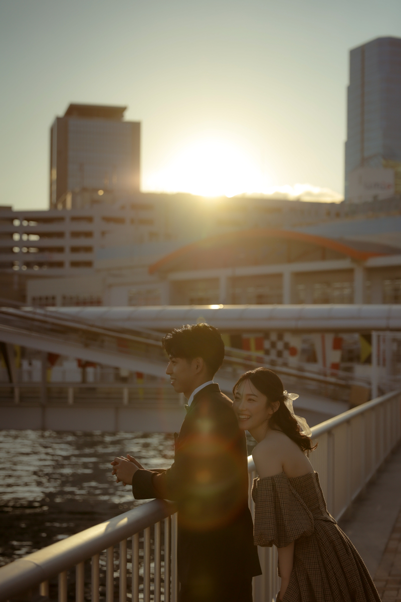 夕方のハーバーランドロケーション