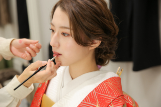 和装ハウススタジオ撮影風景