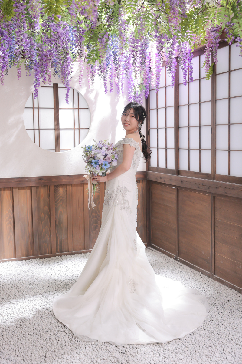 屋内庭園スタジオで洋装撮影♪