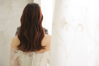 ゆるっとダウンヘアでナチュラルかわいい