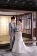 屋内庭園スタジオで洋装撮影♪