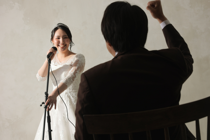 ハウススタジオにて、シンプルにお二人らしく♡