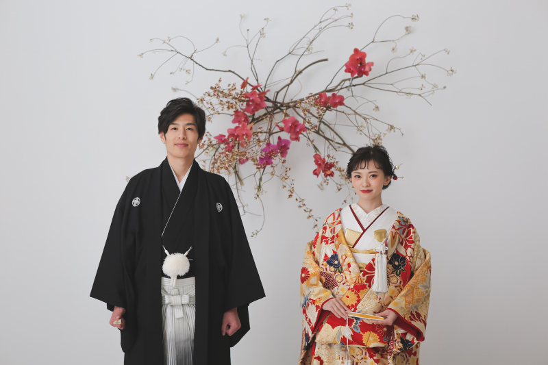 11月限定デザイン!生花で彩る結婚写真