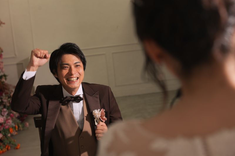 ハウススタジオにて、シンプルにお二人らしく♡