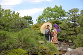 和装もドレスの撮影も大濠！