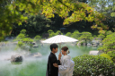 緑輝く大濠日本庭園で和装撮影♪