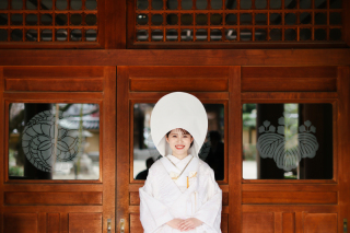 白無垢といえば綿帽子！