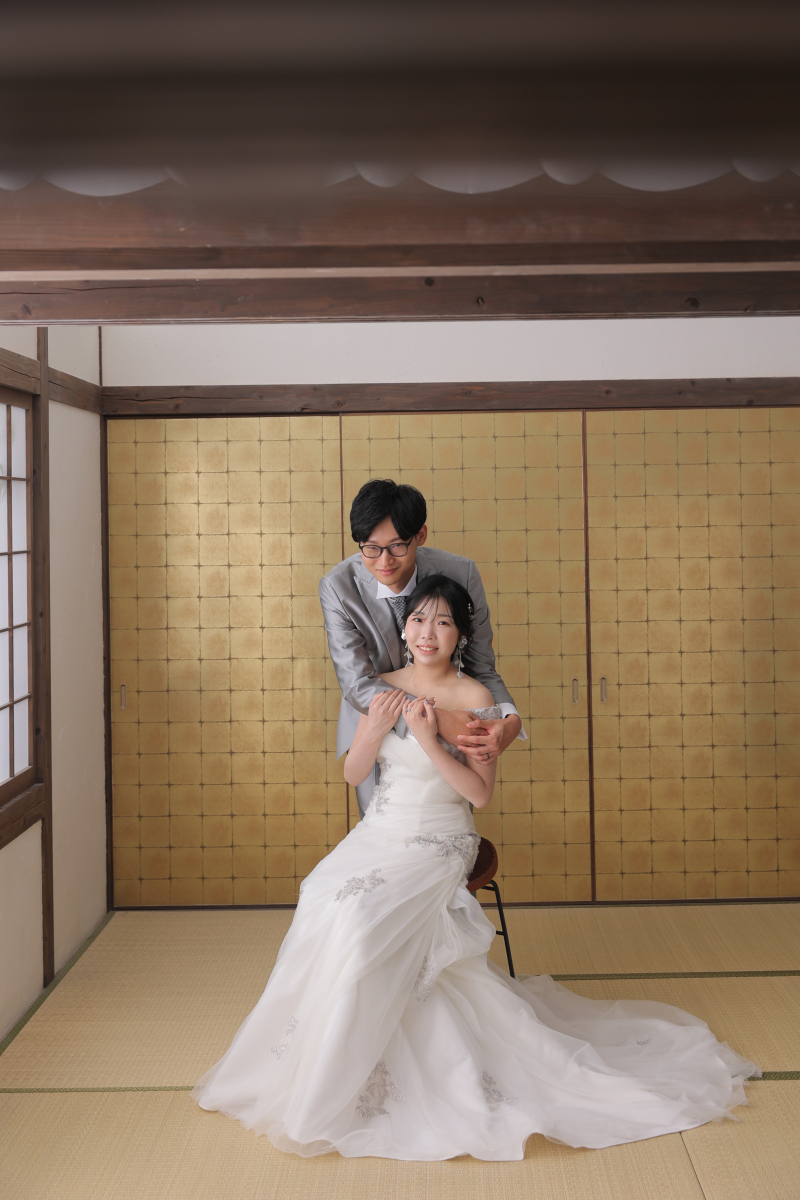 屋内庭園スタジオで洋装撮影♪