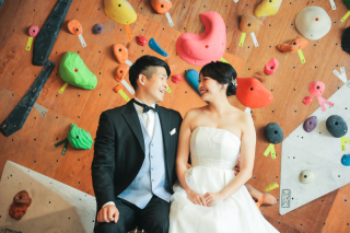 ドレスでボルダリング?!?!?!