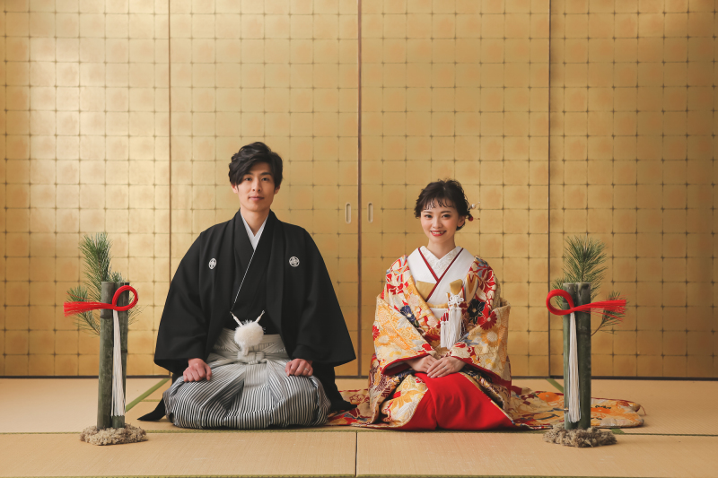 11月限定デザイン!生花で彩る結婚写真