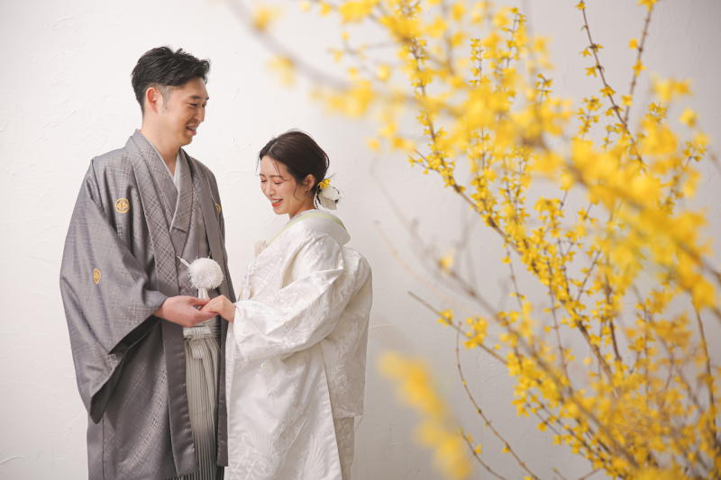 2020年3月の【生花で彩る結婚写真】