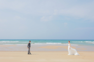 青い海、青い空。