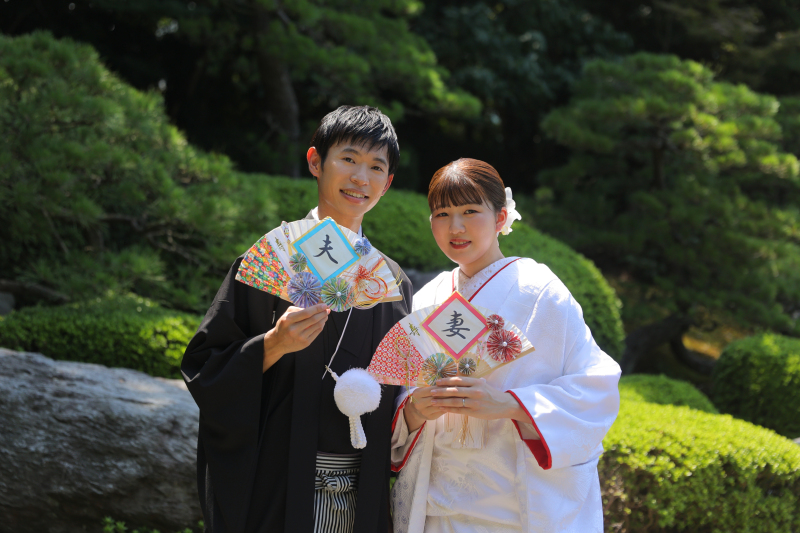 緑輝く大濠日本庭園で和装撮影♪