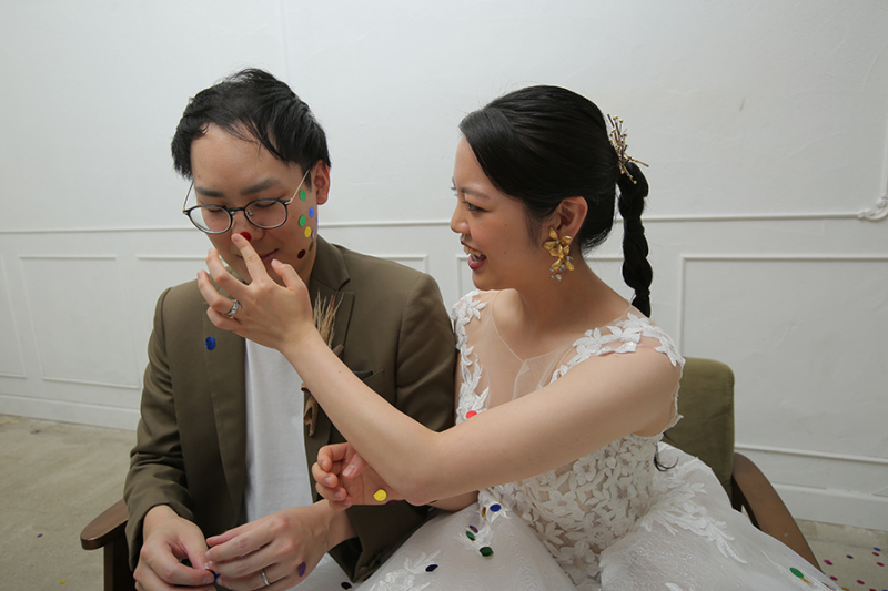 お洒落なお二人と。