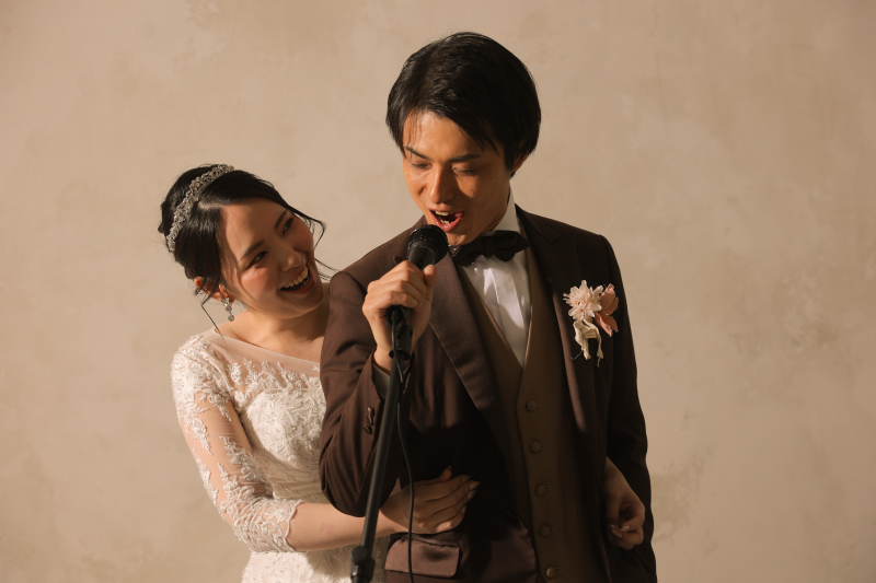 ハウススタジオにて、シンプルにお二人らしく♡