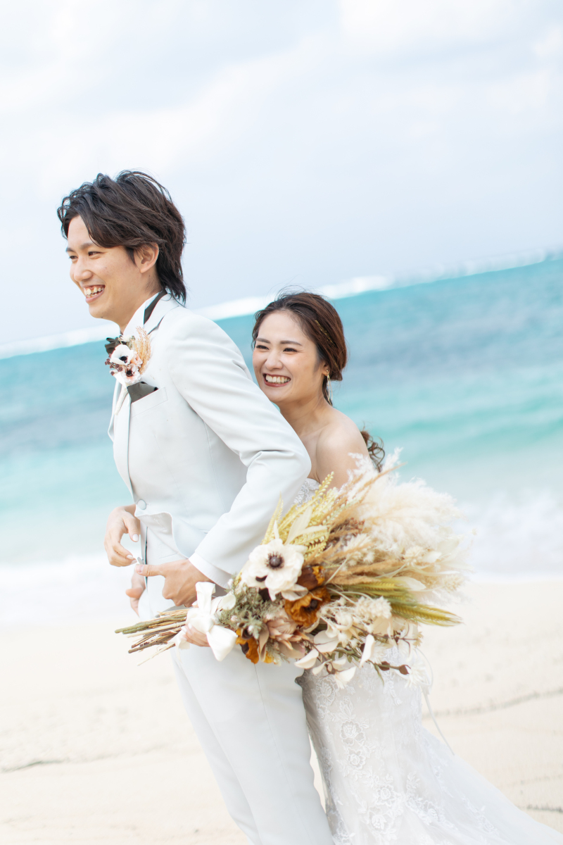 北部ビーチにてドレス♡タキシード撮影♪