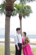 ビビットピンクのカラードレス♪^^