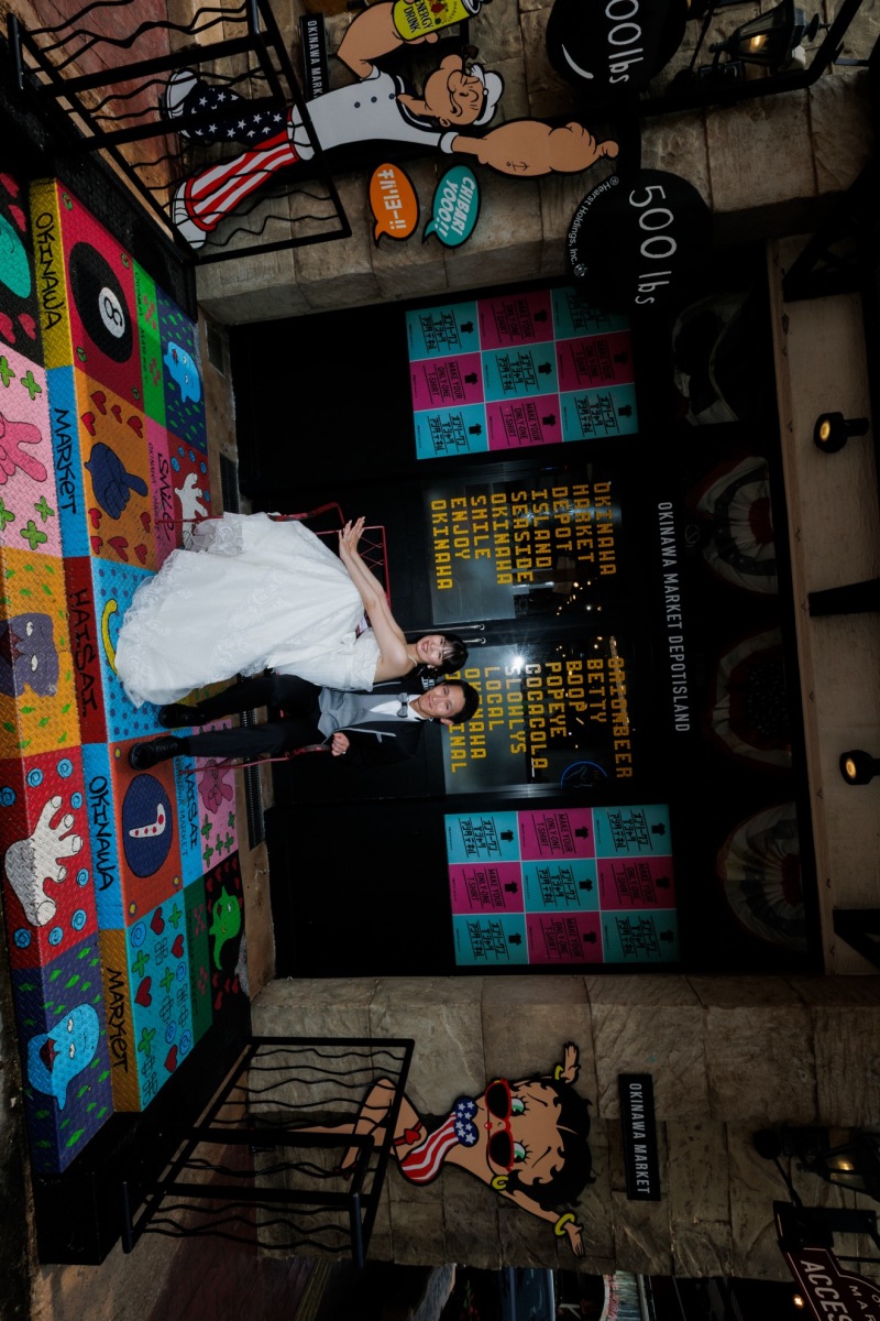 沖縄・アメリカンビレッジ＆アラハビーチでおしゃれなウェディングフォト