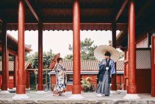 むら咲むらで和装撮影♪