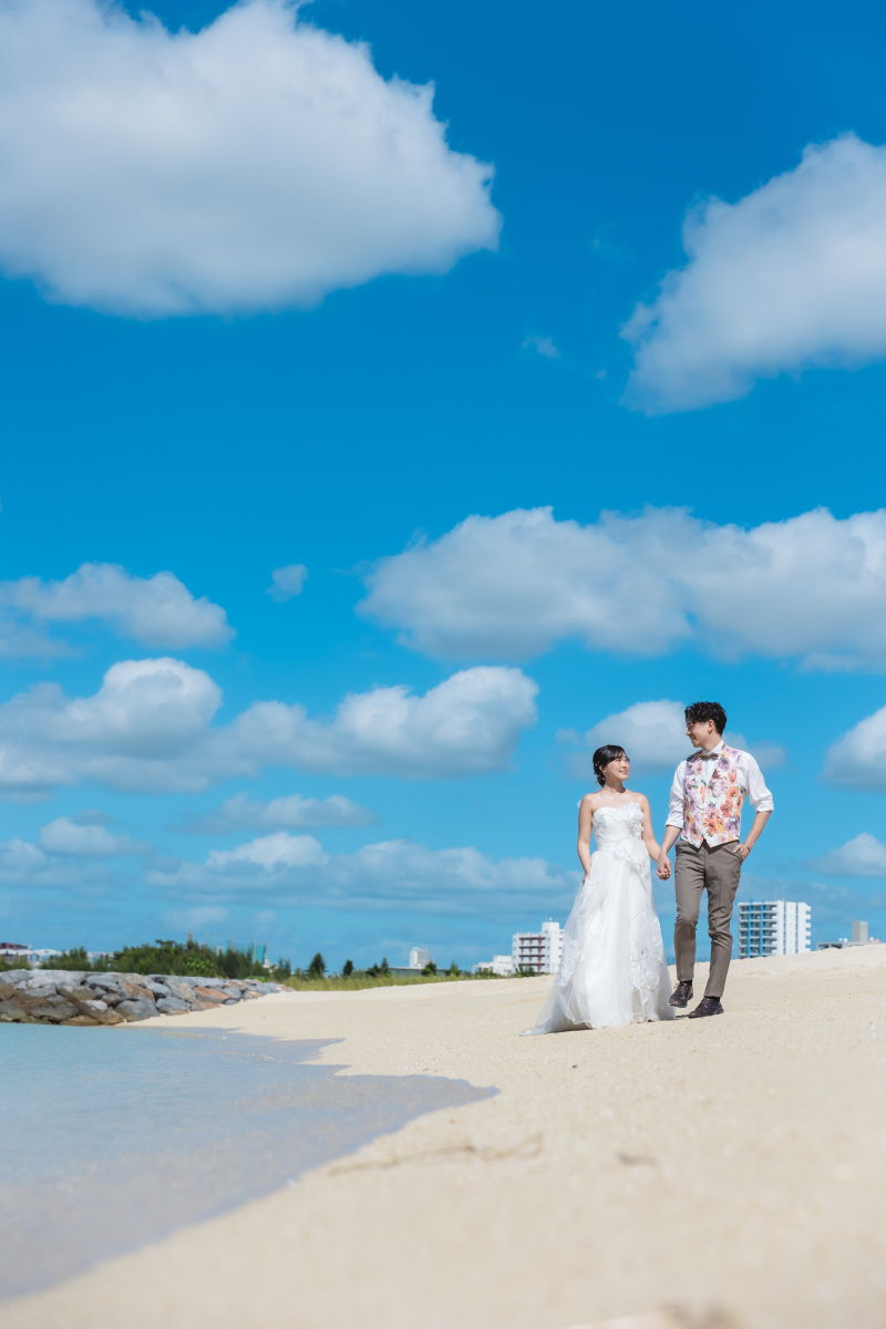快晴の空で！ビーチ撮影！