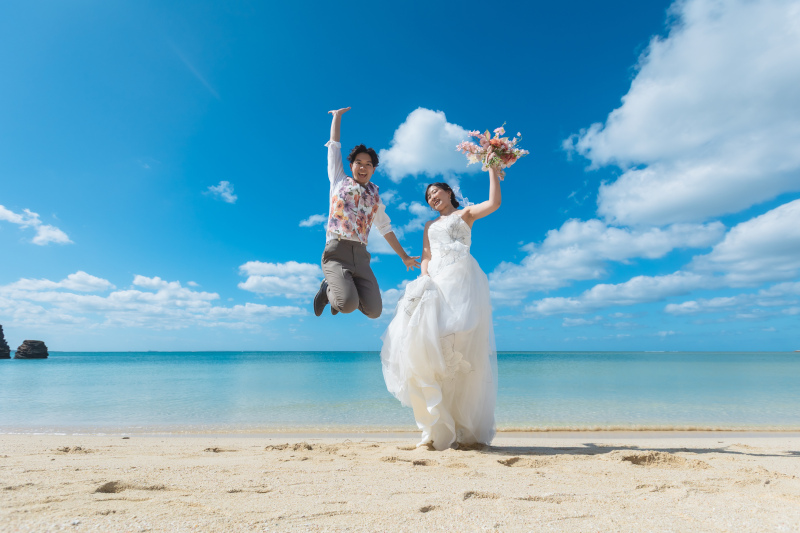 快晴の空で！ビーチ撮影！