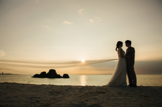 サンセットでのシルエット撮影