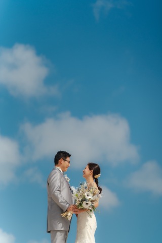 マーメイドドレスでちょっとカッコいい撮影に挑戦♪