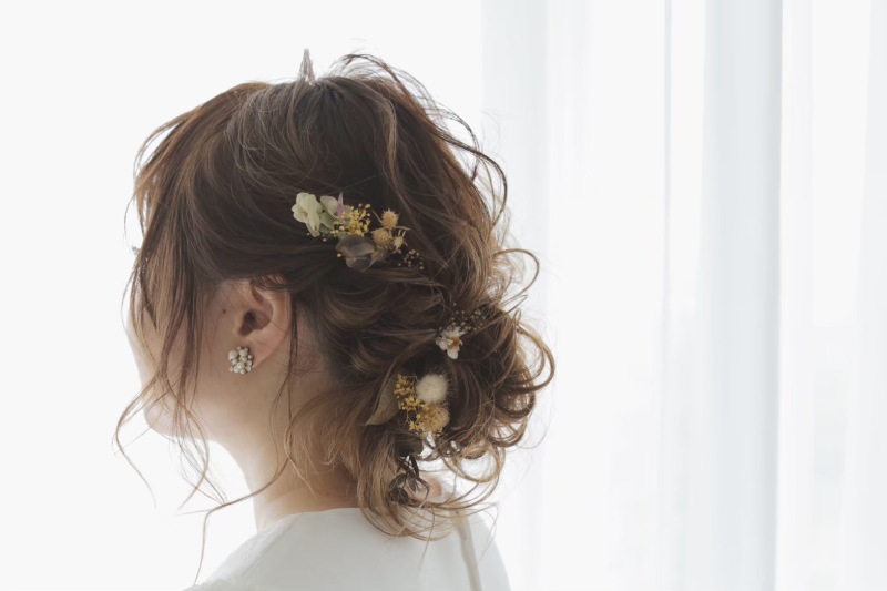 海風に負けないヘアスタイル♪