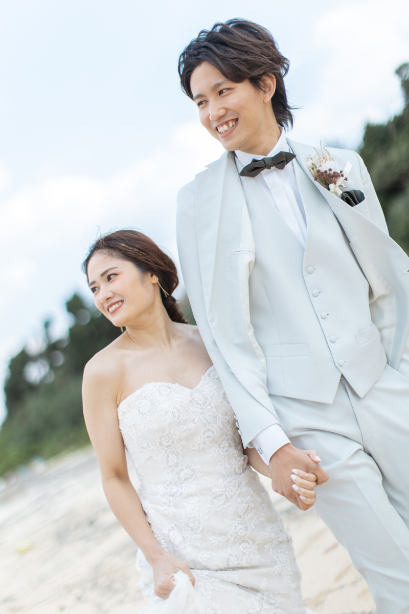 北部ビーチにてドレス♡タキシード撮影♪