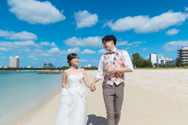 快晴の空で！ビーチ撮影！