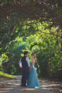 フクギ並木でドレスチェンジ♪