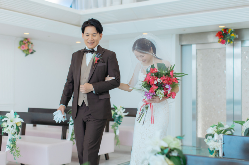 沖縄のチャペルと海で素敵な思い出を♪