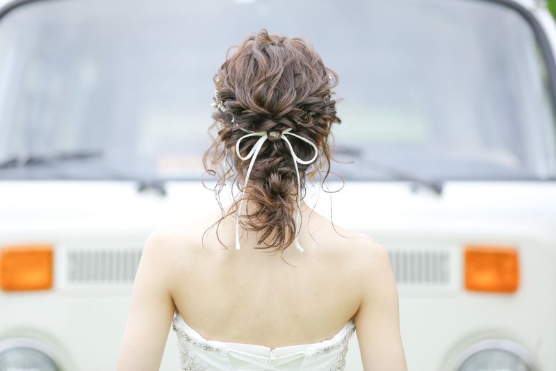 海風に負けないヘアスタイル♪