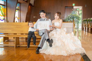 幸せな瞬間、家族と共に