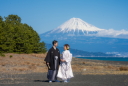 富士山とお二人と撮影は