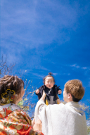 青空に向かってたかいたかい～！！