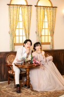 カラードレスも可愛い♡