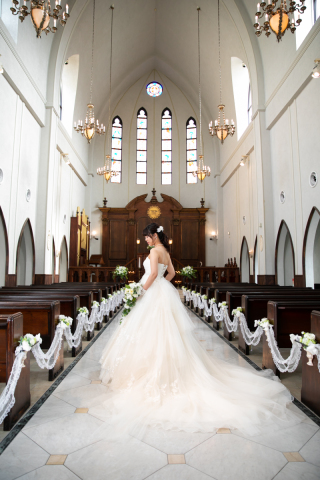 ドレスのトレーン・・・*