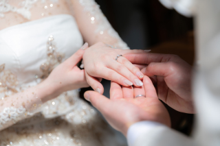 大切な指輪を写して・・・♡