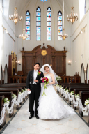 華やかなブーケを抱えて♡