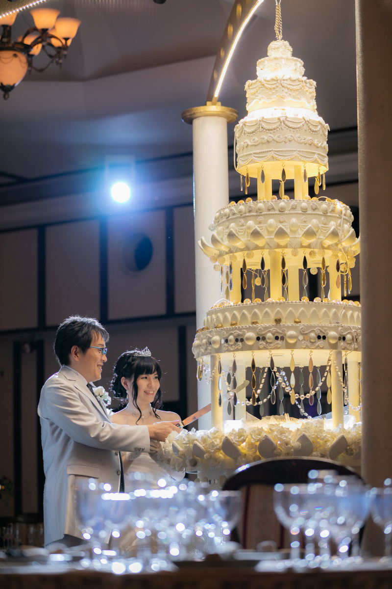 ケーキ入刀シーンのようなお写真も…♡