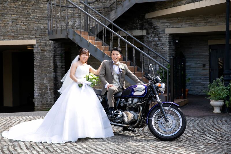 ご自身のバイクと♪