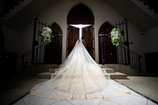 ドレスのトレーン・・・*