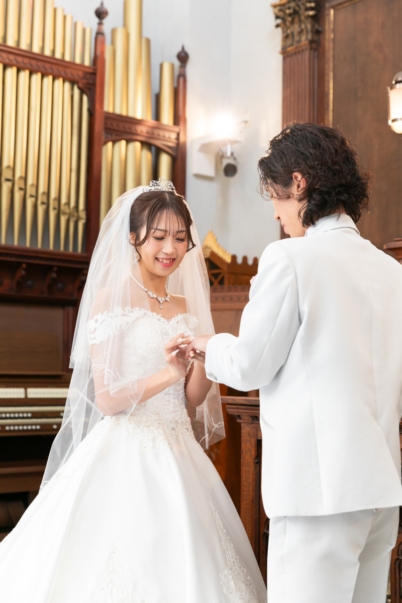 結婚指輪の交換・・・*